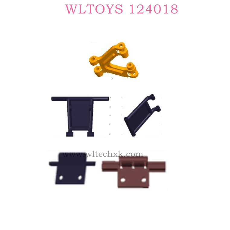 WLTOYS 124018 RC Car Original parts 1840 Front and Rear Cllision Avoidance Group