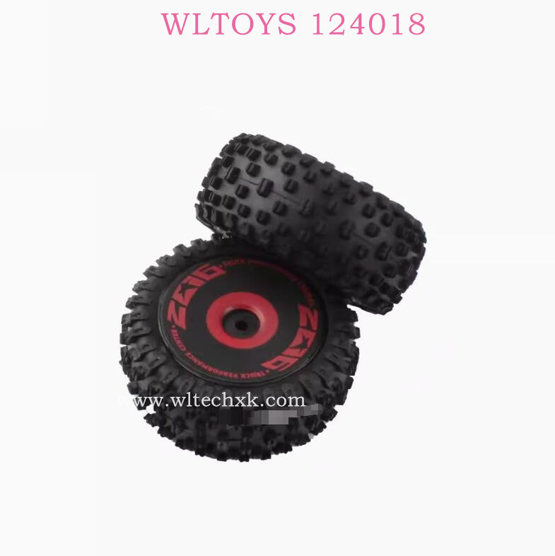 WLTOYS 124018 RC Car Original parts 1841 1842 Rear Wheel red