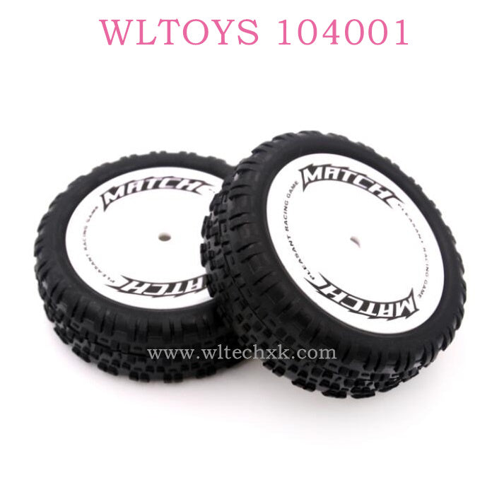 WLTOYS 104001 RC Car Original parts 1882 Front Wheels