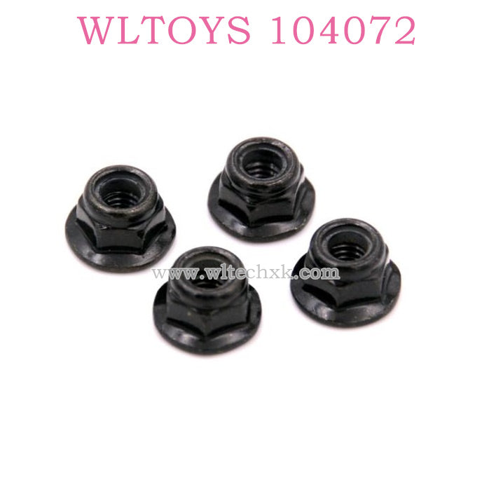 Original part of WLTOYS 104072 RC Car 1910 M4 Flange Loose Nut