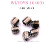 WLTOYS 104001 RC Car Original parts Hexagon Socket Screws M4X4 1940