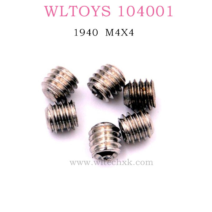 WLTOYS 104001 RC Car Original parts Hexagon Socket Screws M4X4 1940