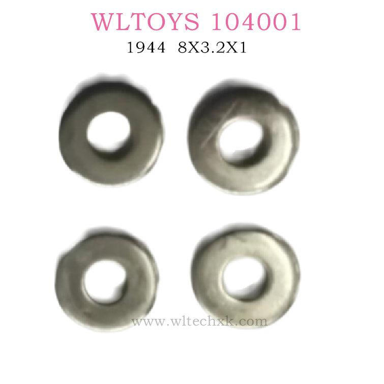 WLTOYS 104001 RC Car Original parts Gasket 8X3.2X1 1944