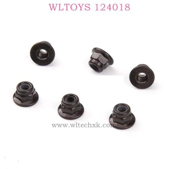 WLTOYS 124018 RC Car Original parts 1955 M3 Flange Nut