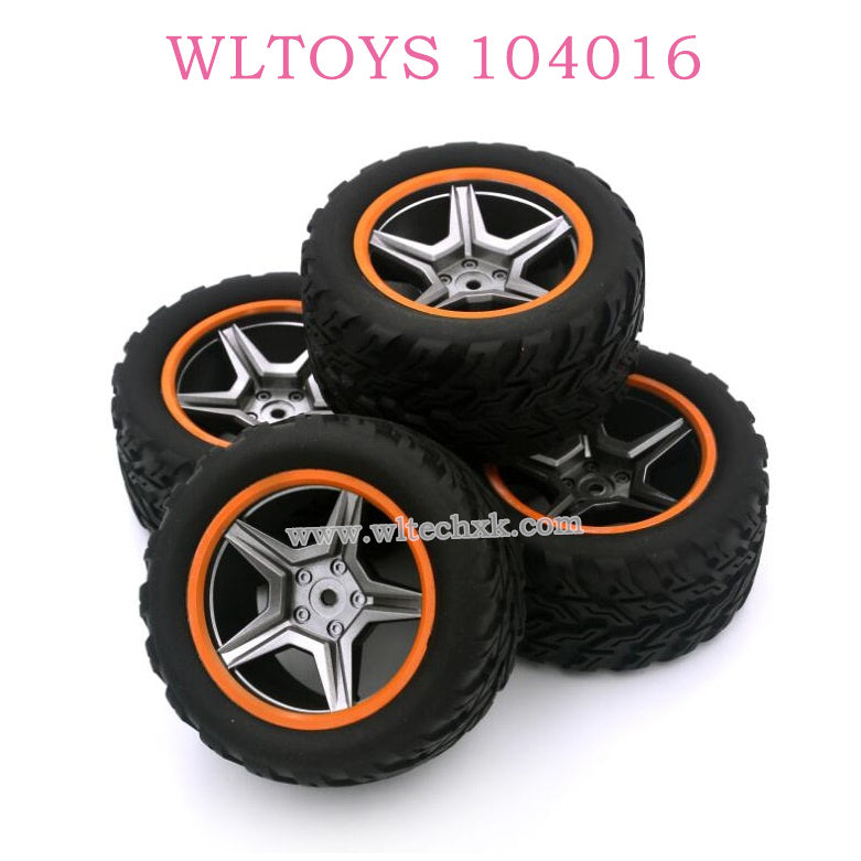 WLTOYS 104016 RC Car Original Parts 1968 Wheel Assembly 2pair