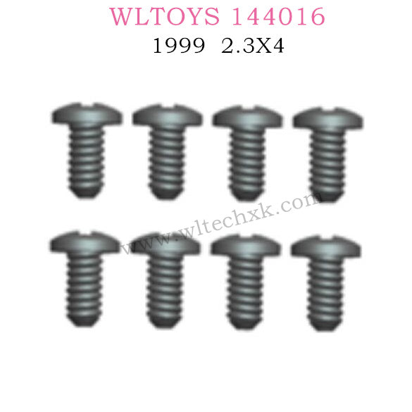 WLTOYS 144016 RC Car Part 1999 Screw 2.3X4PWB8