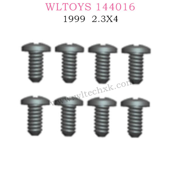 WLTOYS 144016 RC Car Part 1999 Screw 2.3X4PWB8