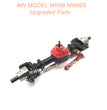 2-MN-MODEL-MN99-MN99S-Upgrade-Parts-Metal-Front-Axle-Assembly-Red