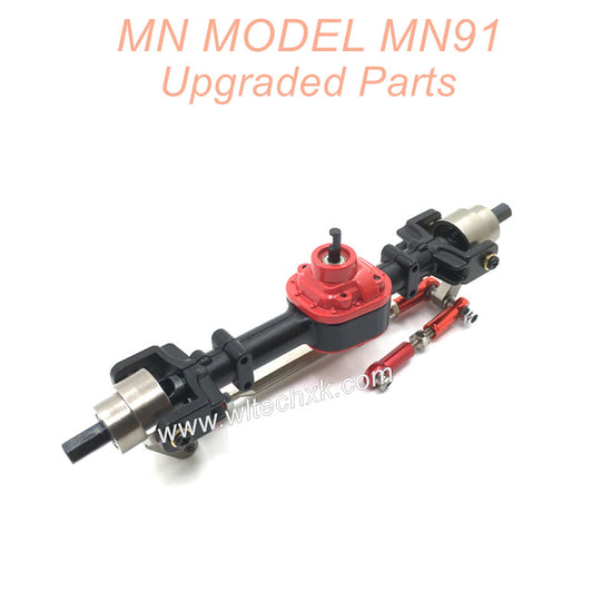 2-MNMODEL-MN91-rc-car-Upgrade-Parts-Metal-Front-Axle-Assembly-Red