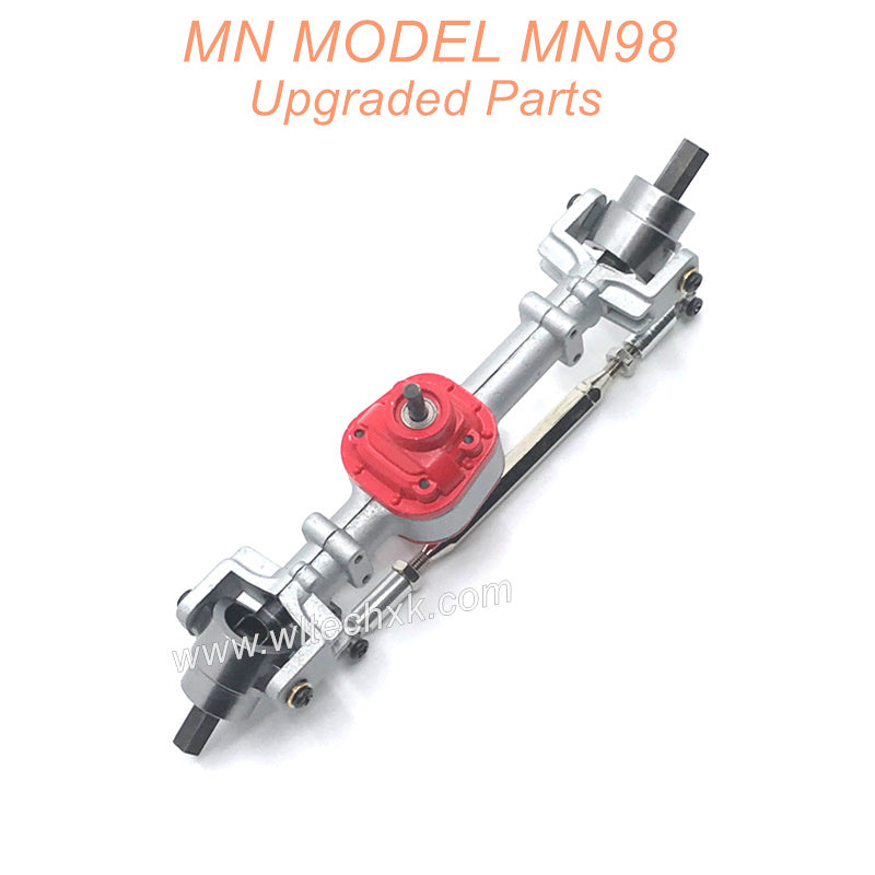 2-MNMODEL-MN98-D98-Upgrade-Parts-Metal-Front-Axle-Assembly-Silver