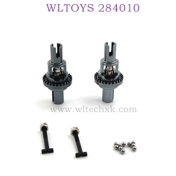 Upgrade parts of WLTOYS 284010 RC Car Differential Gear Kit titanium