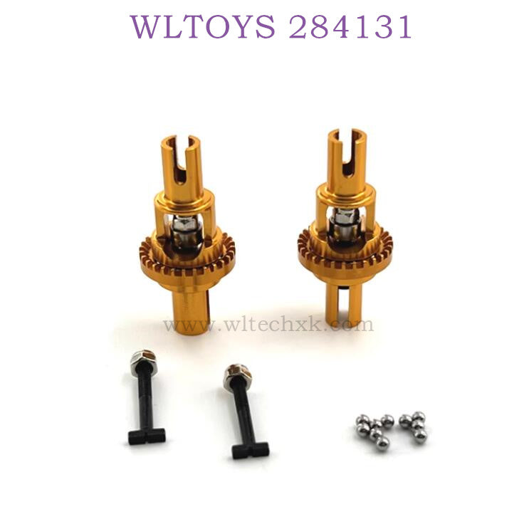 WLTOYS 284131 1/28 RC Car Upgrade Parts Differential Gear Kit gold