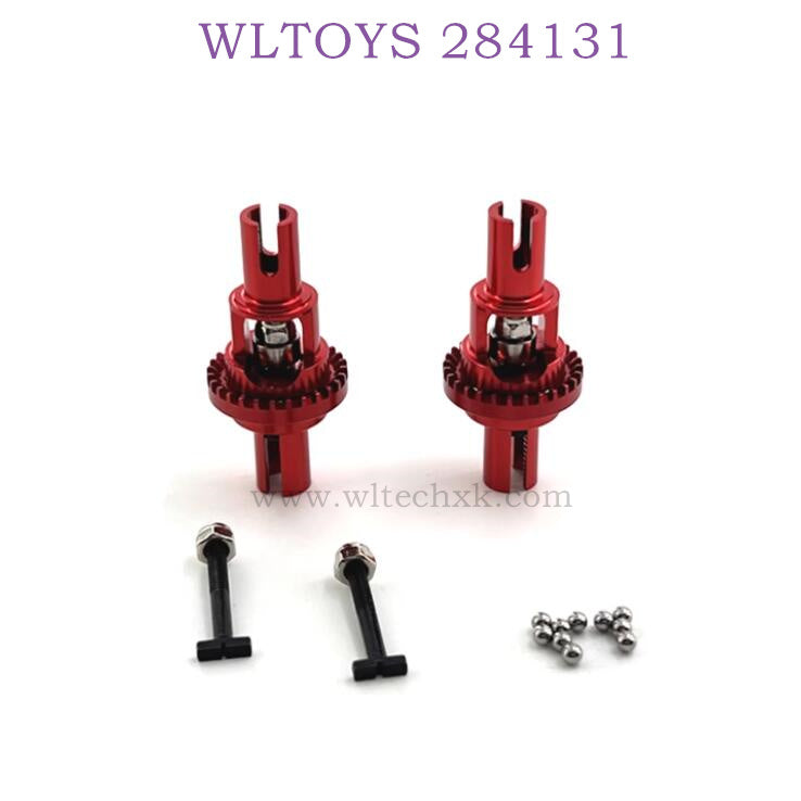 WLTOYS 284131 1/28 RC Car Upgrade Parts Differential Gear Kit red