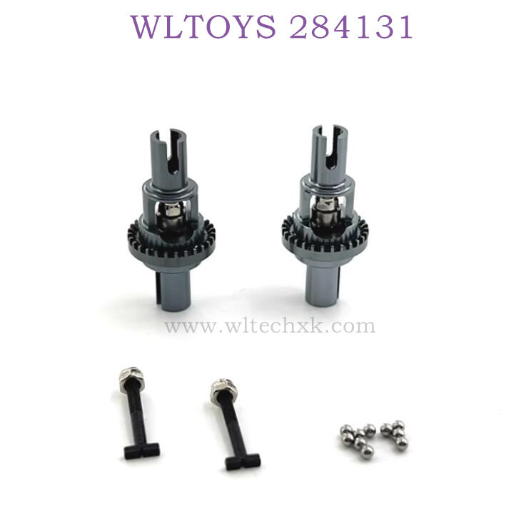 WLTOYS 284131 1/28 RC Car Upgrade Parts Differential Gear Kit titanium