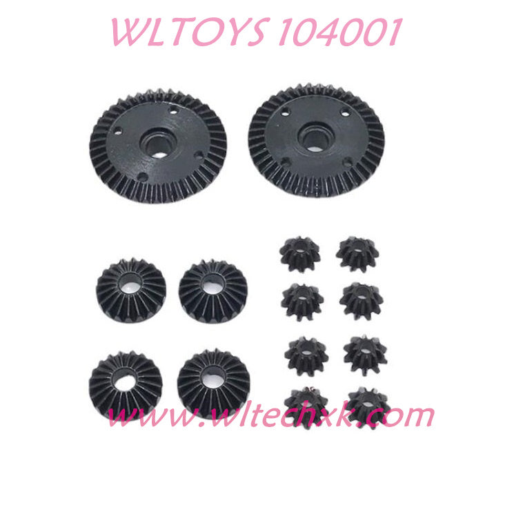 WLTOYS 104001 RC Racing Car Differential Gear Upgrade