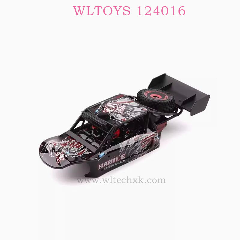 WLTOYS 124016 RC Car Original Part 2007 Car Body Shell