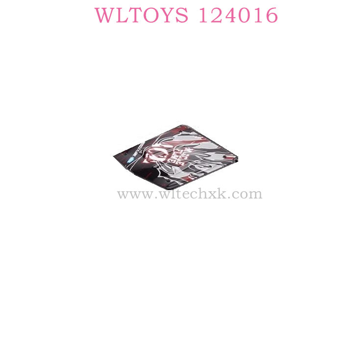 WLTOYS 124016 RC Car Original Part 2010 Top Shell