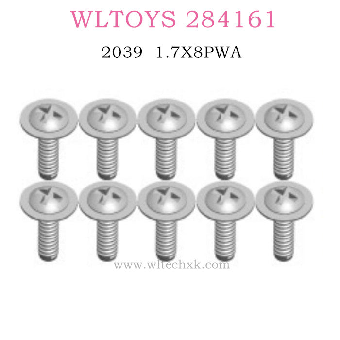 WLTOYS 284161 1/28 RC Car Original parts 2039 Screws set 1.7X8PWA