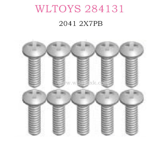 WLTOYS 284131 1/28 RC Car Original parts 2041 Cross round head self tapping screws 2X7PB D3.5