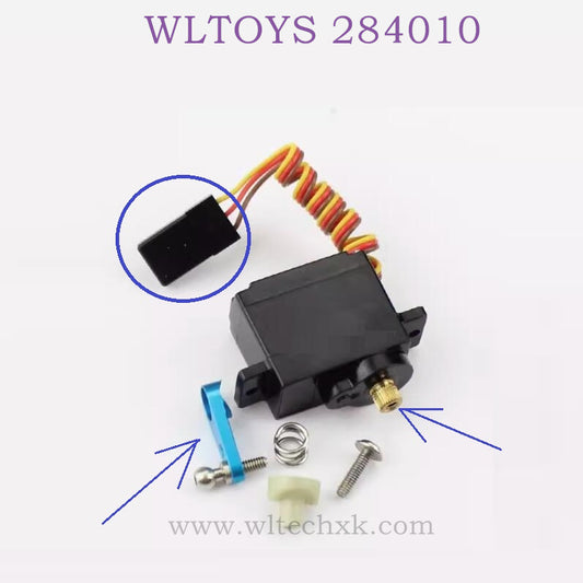 Upgrade Parts Of WLTOYS 284010 RC Car servo with metal Gear metal Arm With DuPont plug