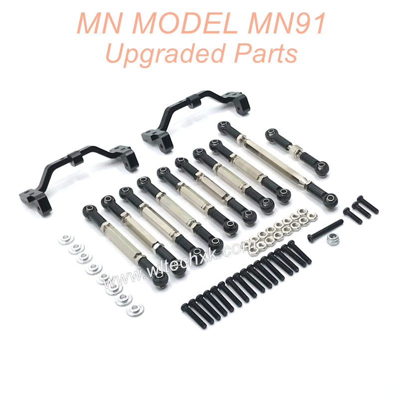 21-MNMODEL-MN91-rc-car-Upgrades-Parts-Connect-Rods-and-Fixing-Seat-Black