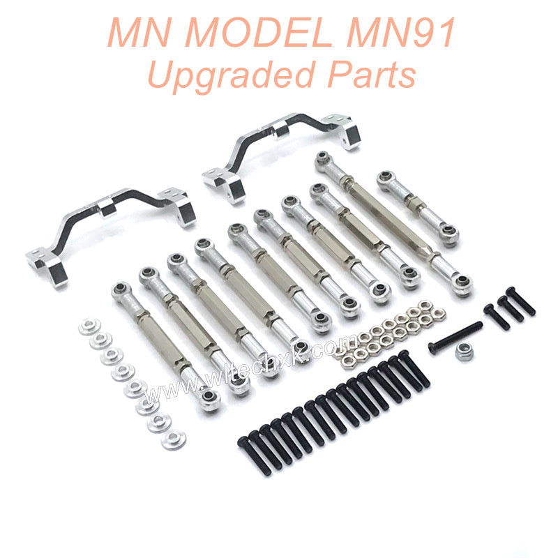 21-MNMODEL-MN91-rc-car-Upgrades-Parts-Connect-Rods-and-Fixing-Seat-Silver