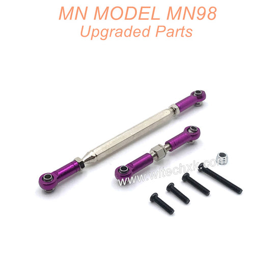 22-MN-MN-MODEL-MN98-D98-Upgrades-Parts-Steering-and-Servo-Connect-Rods-Purple