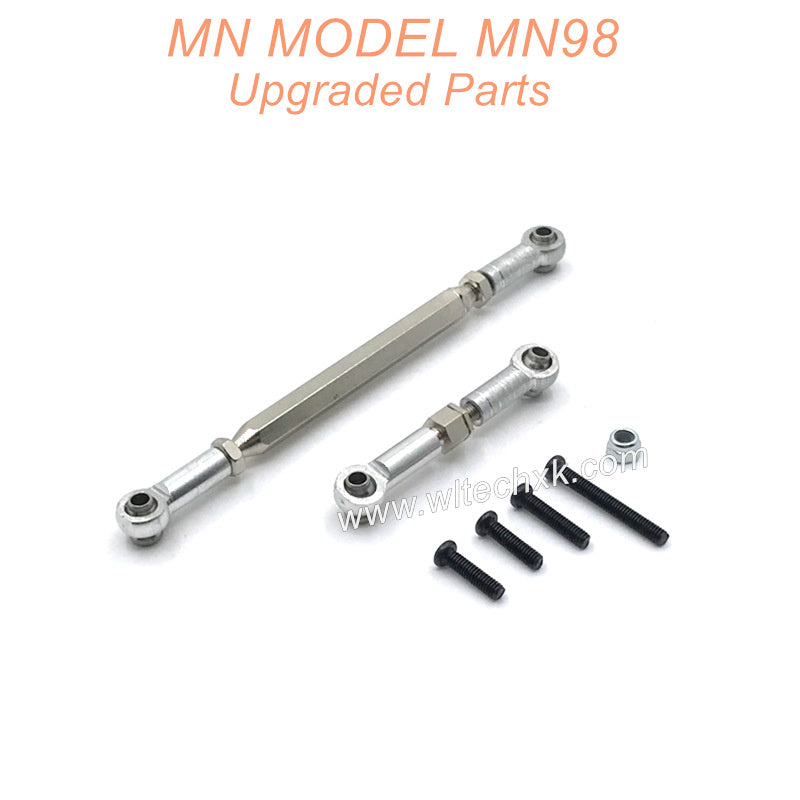 22-MN-MODEL-MN-MODEL-MN98-D98-Upgrades-Parts-Steering-and-Servo-Connect-Rods-Silver