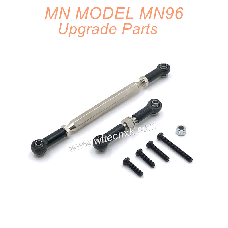 22-MN-MODEL-MN96-Upgrades-Parts-Steering-and-Servo-Connect-Rods-Black