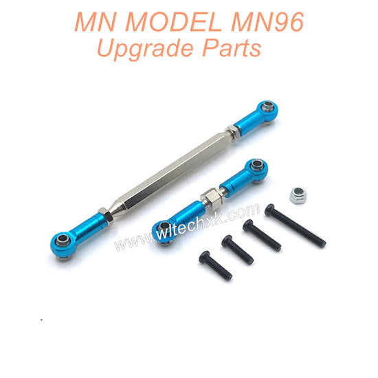 22-MN-MODEL-MN96-Upgrades-Parts-Steering-and-Servo-Connect-Rods-Blue