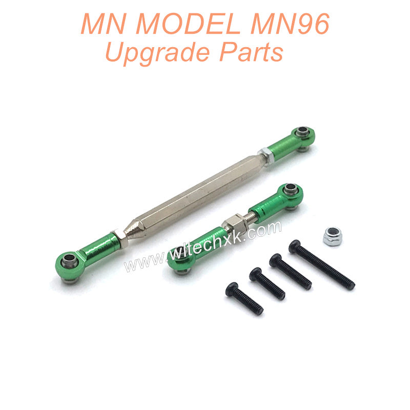 22-MN-MODEL-MN96-Upgrades-Parts-Steering-and-Servo-Connect-Rods-Green