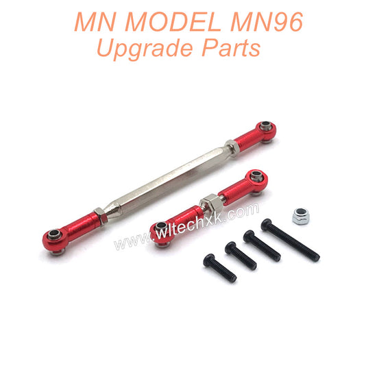 22-MN-MODEL-MN96-Upgrades-Parts-Steering-and-Servo-Connect-Rods-Red