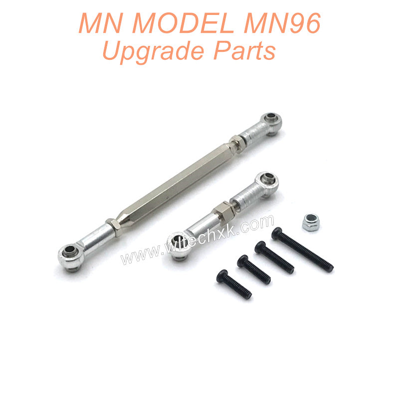 22-MN-MODEL-MN96-Upgrades-Parts-Steering-and-Servo-Connect-Rods-Silver