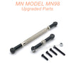 22-MN-MODEL-MN98-D98-Upgrades-Parts-Steering-and-Servo-Connect-Rods-Black