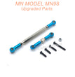 22-MN-MODEL-MN98-D98-Upgrades-Parts-Steering-and-Servo-Connect-Rods-Blue