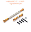 22-MN-MODEL-MN98-D98-Upgrades-Parts-Steering-and-Servo-Connect-Rods-Gold