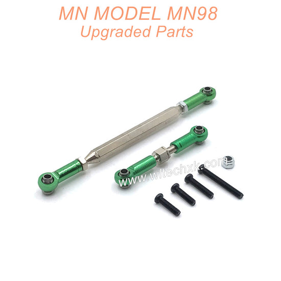 22-MN-MODEL-MN98-D98-Upgrades-Parts-Steering-and-Servo-Connect-Rods-Green