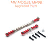 22-MN-MODEL-MN98-D98-Upgrades-Parts-Steering-and-Servo-Connect-Rods-Red