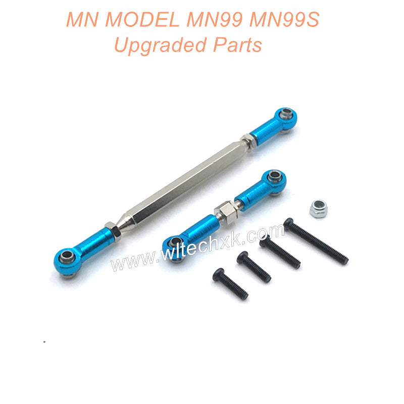 22-MN-MODEL-MN99-MN99S-Upgrades-Parts-Steering-and-Servo-Connect-Rods-Blue