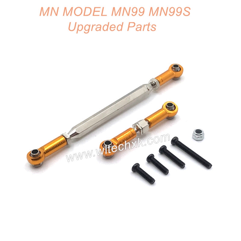 22-MN-MODEL-MN99-MN99S-Upgrades-Parts-Steering-and-Servo-Connect-Rods-Gold