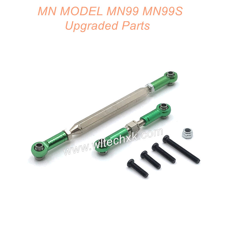 22-MN-MODEL-MN99-MN99S-Upgrades-Parts-Steering-and-Servo-Connect-Rods-Green