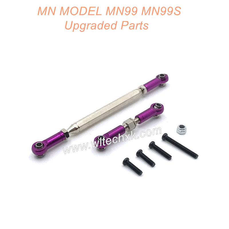 22-MN-MODEL-MN99-MN99S-Upgrades-Parts-Steering-and-Servo-Connect-Rods-Purple