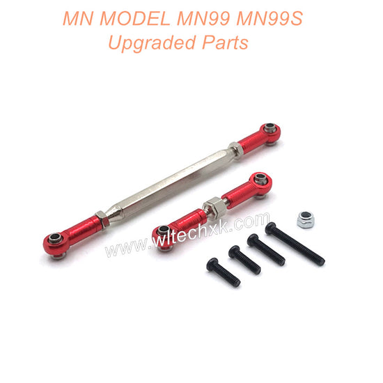 22-MN-MODEL-MN99-MN99S-Upgrades-Parts-Steering-and-Servo-Connect-Rods-Red