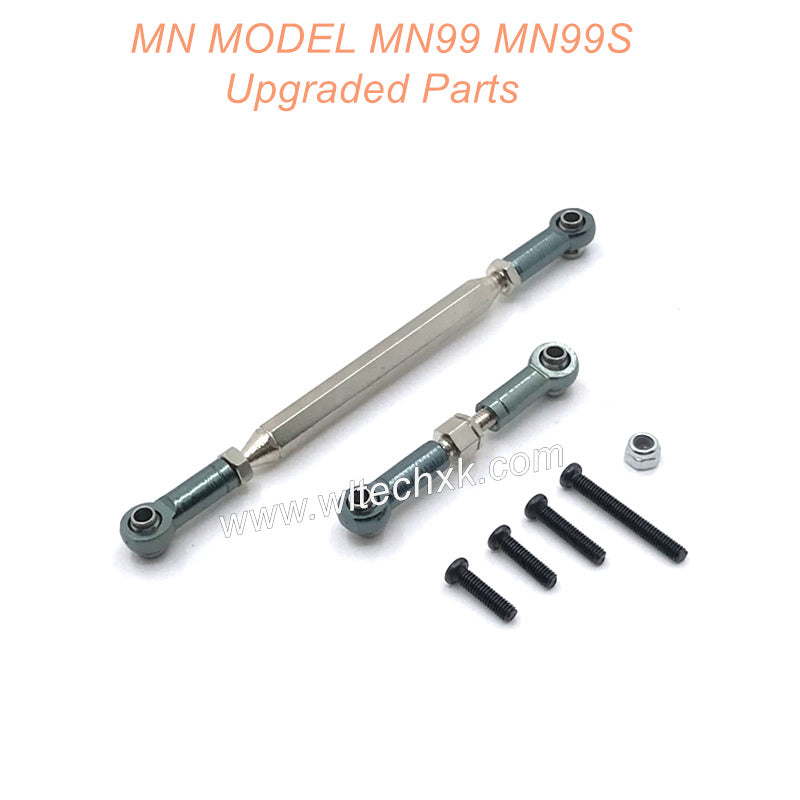 22-MN-MODEL-MN99-MN99S-Upgrades-Parts-Steering-and-Servo-Connect-Rods-Titanium