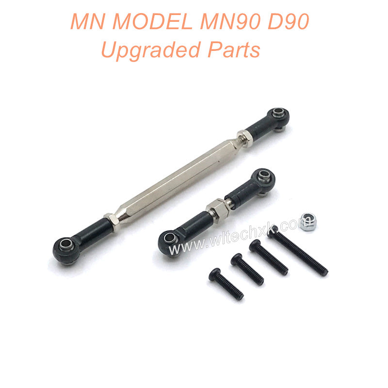 22-MNMODEL-MN90-D90-rc-car-Upgrades-Parts-Steering-and-Servo-Connect-Rods-Black