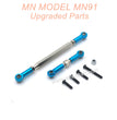 22-MNMODEL-MN91-rc-car-Upgrades-Parts-Steering-and-Servo-Connect-Rods-Blue