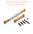 22-MNMODEL-MN91-rc-car-Upgrades-Parts-Steering-and-Servo-Connect-Rods-Gold