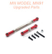 22-MNMODEL-MN91-rc-car-Upgrades-Parts-Steering-and-Servo-Connect-Rods-Red