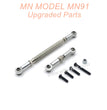 22-MNMODEL-MN91-rc-car-Upgrades-Parts-Steering-and-Servo-Connect-Rods-Silver