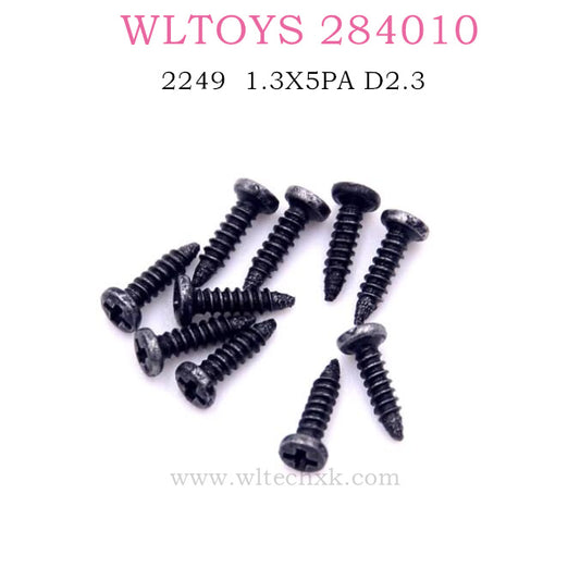 WLTOYS 284010 Original part 2249 Cross round head self-tapping screws 1.3X5PA D2.3